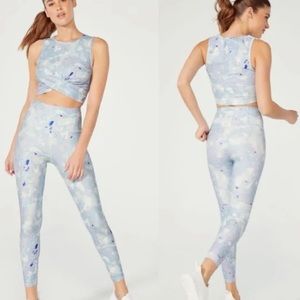 NWT Wildfox Sweat Watercolor Spill Tie Dye Leggings Size S